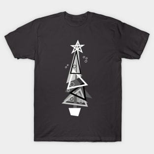 Mid-Century Fractured Christmas Tree T-Shirt